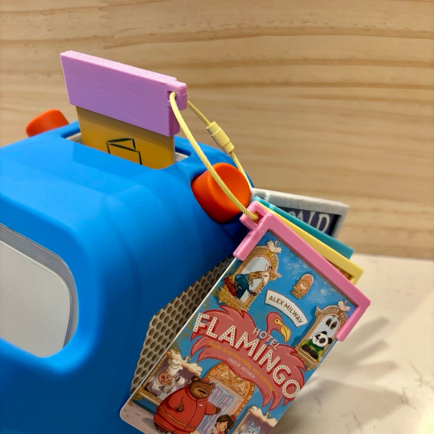 Yoto player mini vertical card holder, vertical topper, reusable card storage, Keyring Holder, Reusable Tabs
