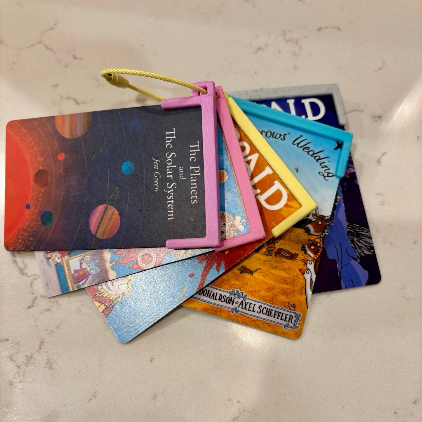Yoto player mini vertical card holder, vertical topper, reusable card storage, Keyring Holder, Reusable Tabs