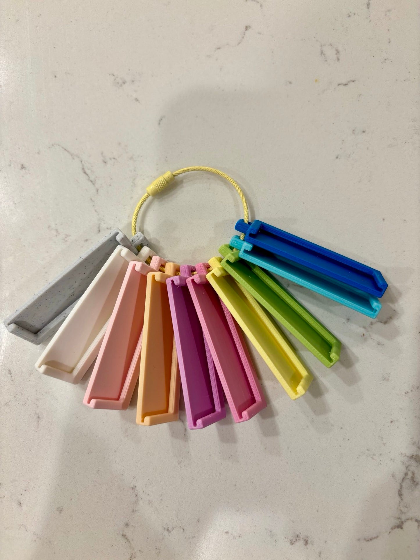 Yoto player mini vertical card holder, vertical topper, reusable card storage, Keyring Holder, Reusable Tabs